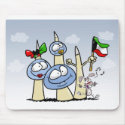 kuwait-T-shirt mousepads