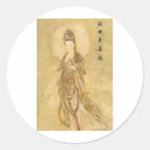 Kwan Yin The Goddess of Compassion Stickers