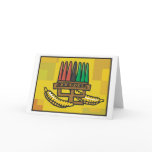 Kwanzaa  Candles and Corn Greeting Cards