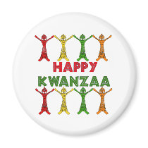 Kwanzaa Dancers Refrigerator Magnet