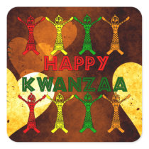 Kwanzaa Dancers Stickers
