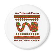 Kwanzaa Snake Refrigerator Magnets