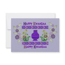 Kwanzaa Vase Custom Invitations