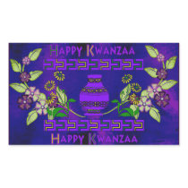Kwanzaa Vase Rectangle Sticker