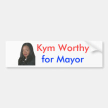 Kym Worthy for Mayor Bumper Sticker