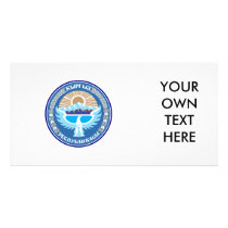 Kyrgyzstan Coat of Arms Personalized Photo Card