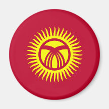 Kyrgyzstan Flag Fridge Magnet