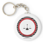 L002 Keych round - Sculpture Scales Red w/Stripes keychains