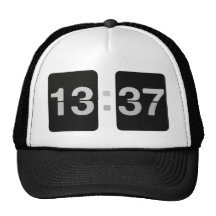 L33T Clock 13:37 Trucker Hat
