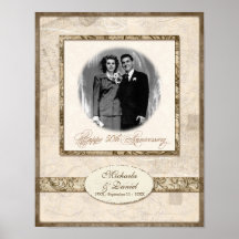 L744 11x14 50th Anniversary Personalised w Photo Print