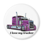 l iove my trucker magnets