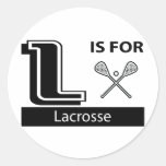 L Is For Lacrosse Stickers