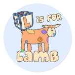 L is for Lamb Stickers