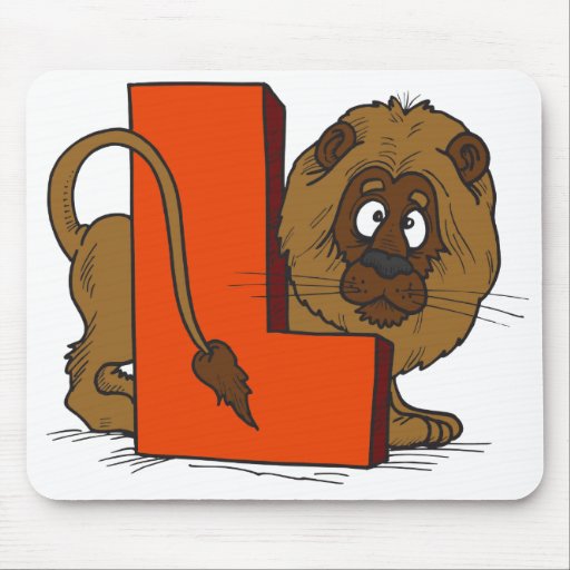 L Is for Lion Mouse Mat
