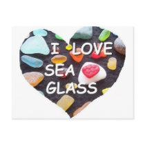 l LOVE SEA GLASS Postcards