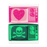 L O V E ---- H A T E postcards