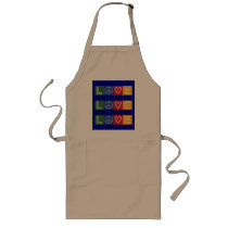 L-O-V-E -  Heart and Peace Sign Apron