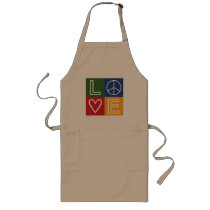 L-O-V-E - Heart and Peace Sign Apron