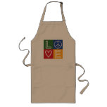 L-O-V-E - Heart and Peace Sign aprons