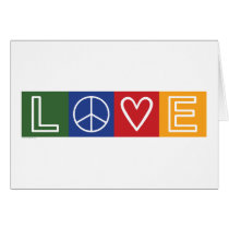 L-O-V-E -  Heart and Peace Sign