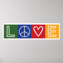 L-O-V-E -  Heart and Peace Sign