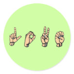 L-O-V-E, LOVE - Sign Language stickers