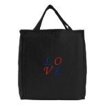 L-O-V-E Tote embroidered bags
