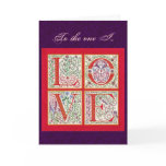 L-O-V-E Valentine Card