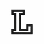 "L" Small Athletic Letter embroidered shirts