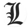 L-text Old English Stickers
