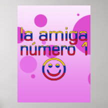 La Amiga Número 1 Venezuelan Flag Colours 4 Girls Poster