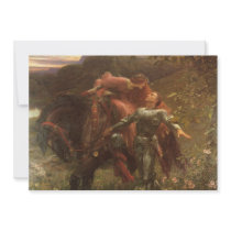 La Belle Dame sans Merci by Sir Frank Dicksee Custom Invitation