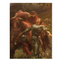 La Belle Dame sans Merci by Sir Frank Dicksee Post Card