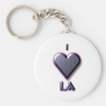 LA -- Blue with glow Keychains