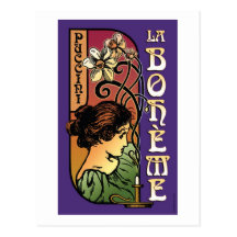 La Boheme, Opera Post Cards