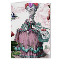 la cage aux oiseaux  (The Bird cage) Greeting Card