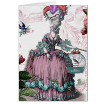 la cage aux oiseaux  (The Bird cage) Greeting Card