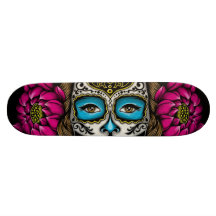La Calavera Catrina Skateboard