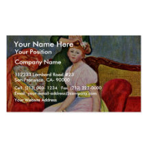 La Coiffure By Pierre-Auguste Renoir Business Card Templates