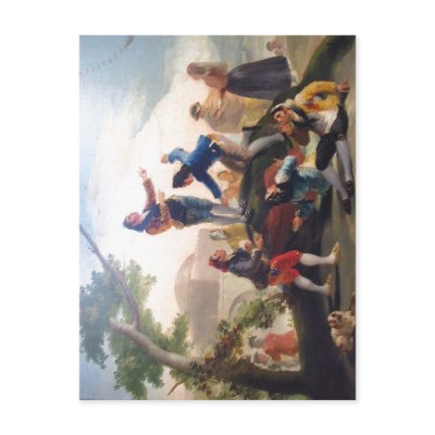 La cometa (1778). Pintor Goya. Autor de imagen: Al Post Cards by rahulbiswas