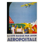 La Cote Basque Par Avion Postcard