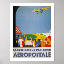 La Cote Basque Par Avion Posters