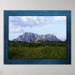La Ermita and view of the mountain, Algorfa Poster