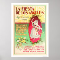 La Fiesta de Los Angeles 1896 Poster