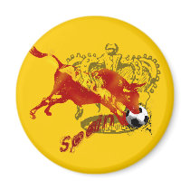 La Furia España Toro Artwork gifts and tees Magnets