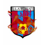 La furia futbol fans soccer shield gifts t-shirts
