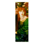 La Ghirlandata Bookmark by Dante Gabriel Rossetti business cards