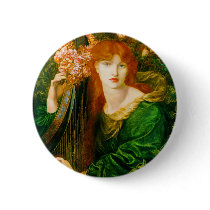 La Ghirlandata Button by Dante Gabriel Rossetti