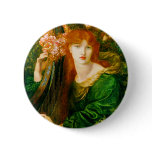 La Ghirlandata Button by Dante Gabriel Rossetti