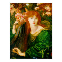 La Ghirlandata by Dante Gabriel Rossetti Post Cards